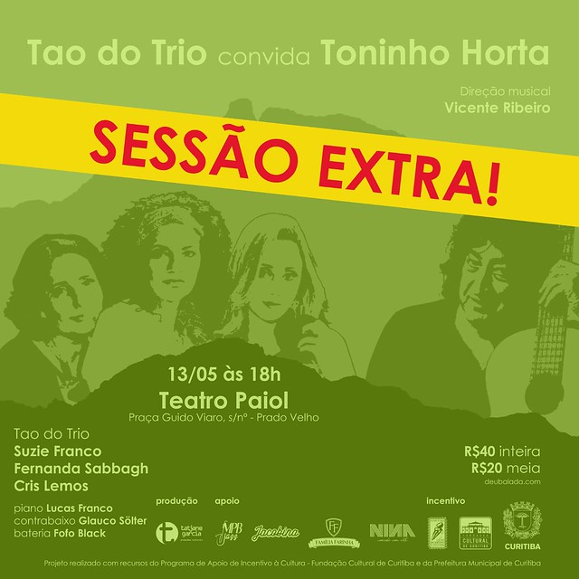 Sessão Extra Tao do Trio  Convida Toninho Horta