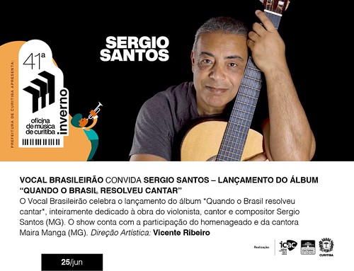 Vocal Brasileirão convida Sérgio Santos