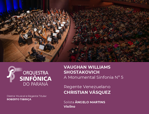 Concerto da orquestra Sinfônica do Paraná