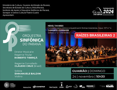 Concerto da orquestra Sinfônica do Paraná