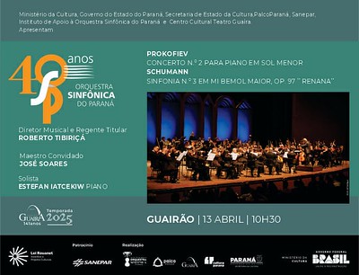 Concerto da orquestra Sinfônica do Paraná